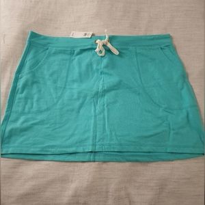 GAP Turquoise Cotton Drawstring Skirt Size:Large